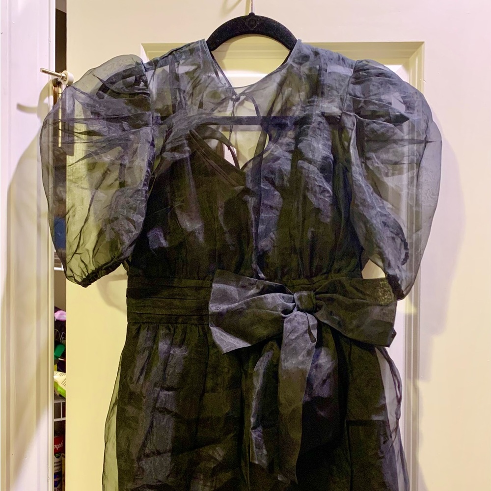 5a7 cinq a sept Silk Cocktail Dress with Bow NWT Size 2.